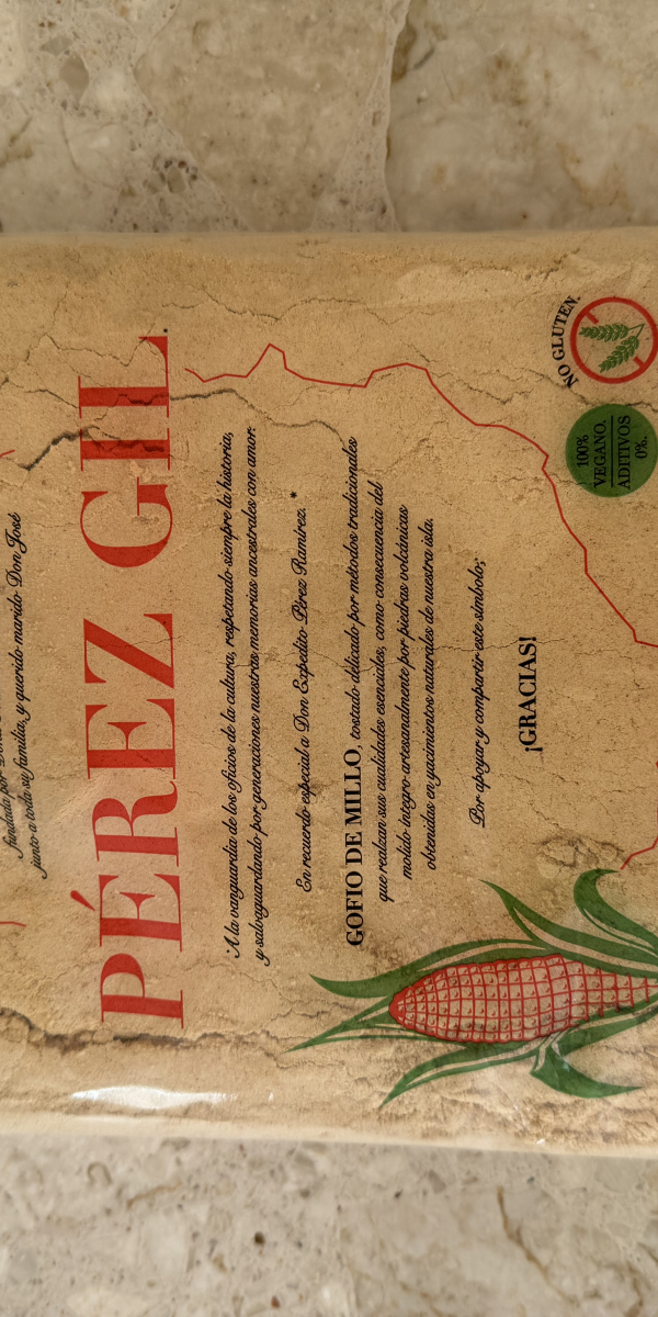 Gofio Pérez Gil 1 Kilo, (Millo, sin gluten).